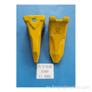 Dientes del cucharón de excavadora Daewoo